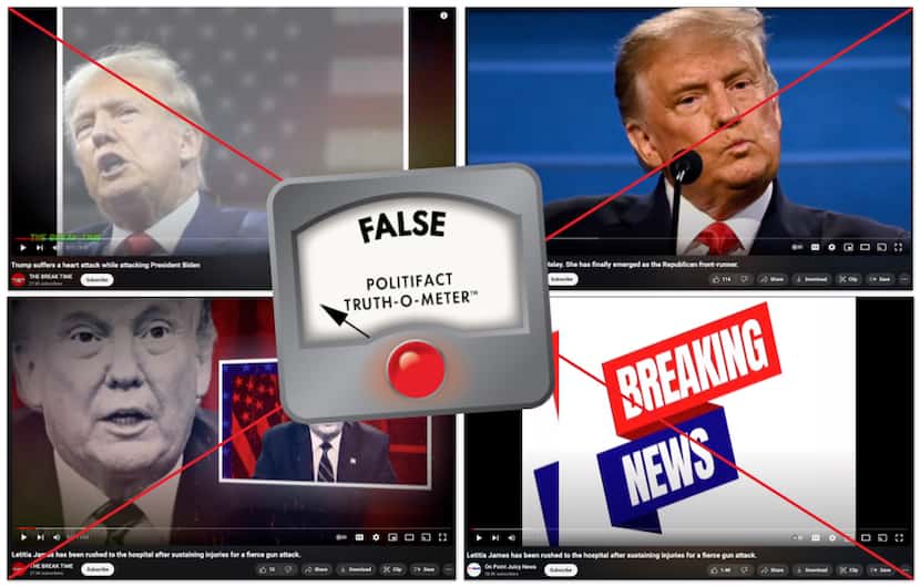 PolitiFact also found videos making the same false claims as the TikTok videos on YouTube. 