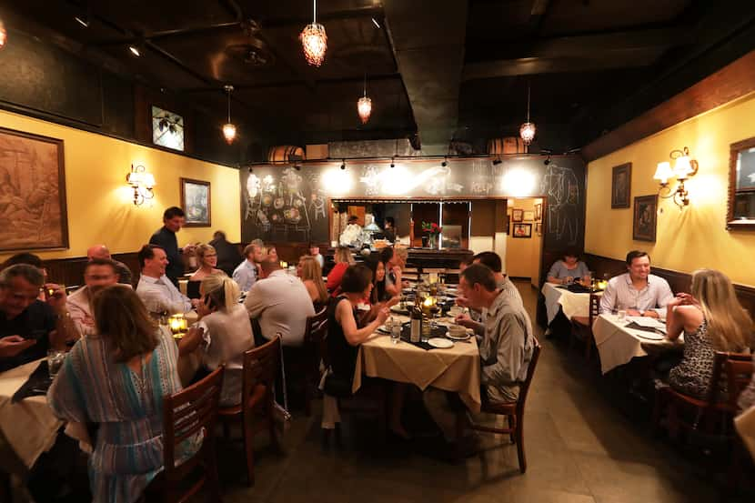 The snug main dining room a week before closing