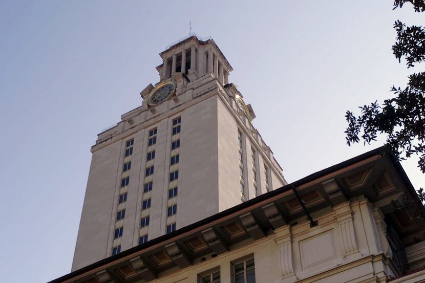 ORG XMIT: *S0419665912* The Main Bell Tower at the University of Texas. (AP Photo/Harry...