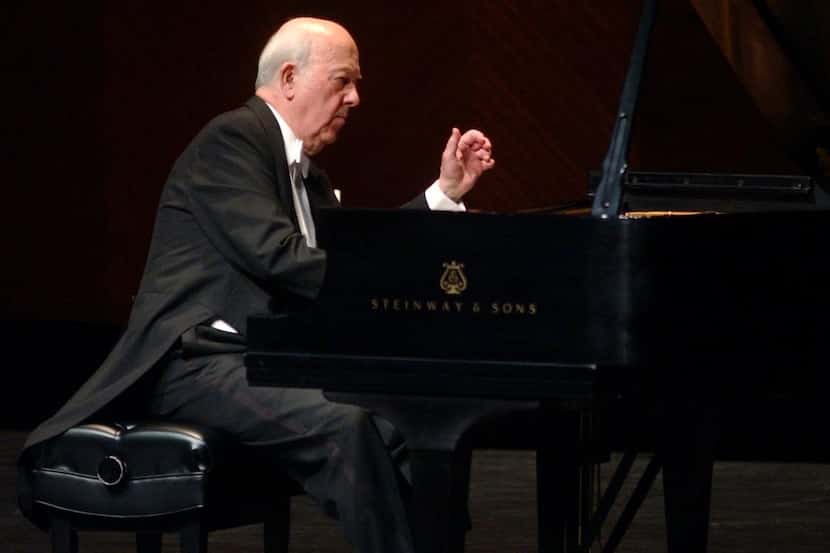 
Czech pianist Ivan Moravec, pictured during a 2004 Cliburn Concerts recital at Bass...