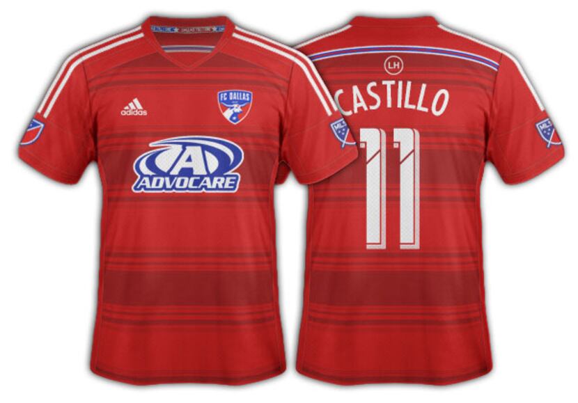 2014-15 FC Dallas red on red hoops primary.