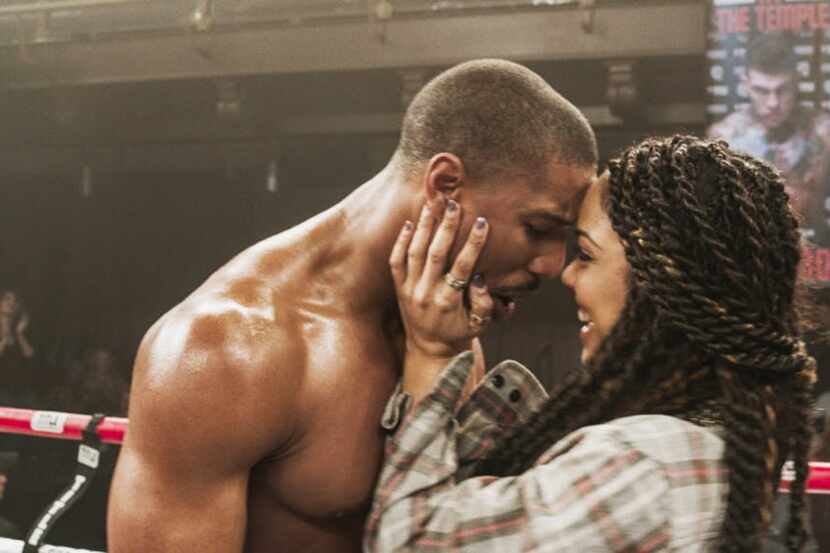 Michael B. Jordan and Tessa Thompson in "Creed."