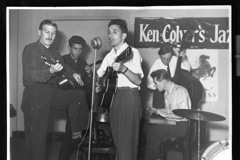 "The founding fathers of British Rock: (l to r) Ken Colyer, Alexis Korner, Lonnie Donegan,...