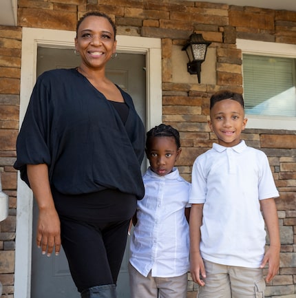 Lashunta Wafford, with children Sakaya Mimiko, 5, and Jayce Mimiko, 8, says Jayce struggled...