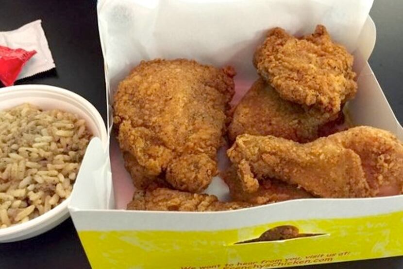 Frenchy's Chicken is a fast-casual restaurant that serves items such as chicken, dirty rice...