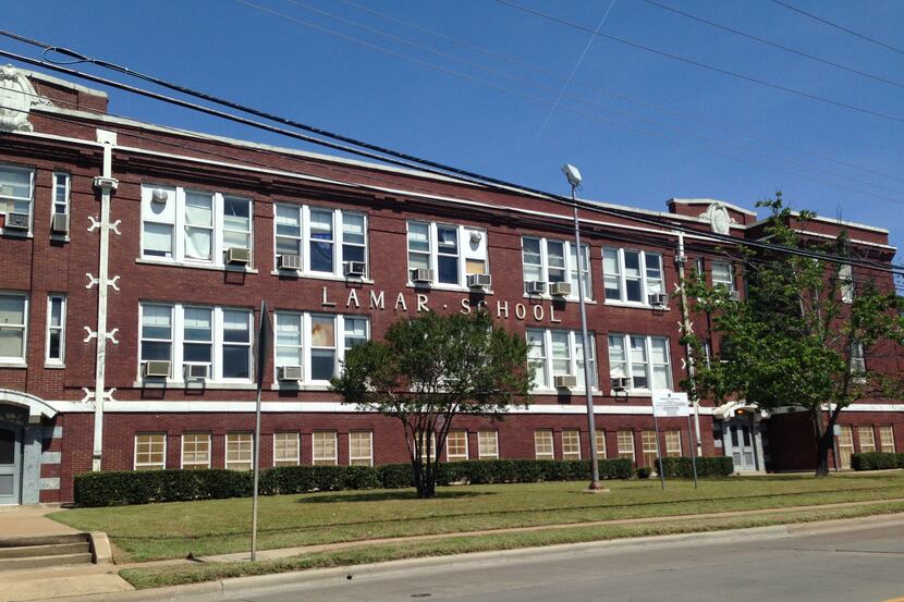The historic Lamar School south of downtown Dallas is one of the properties DISD sold to...