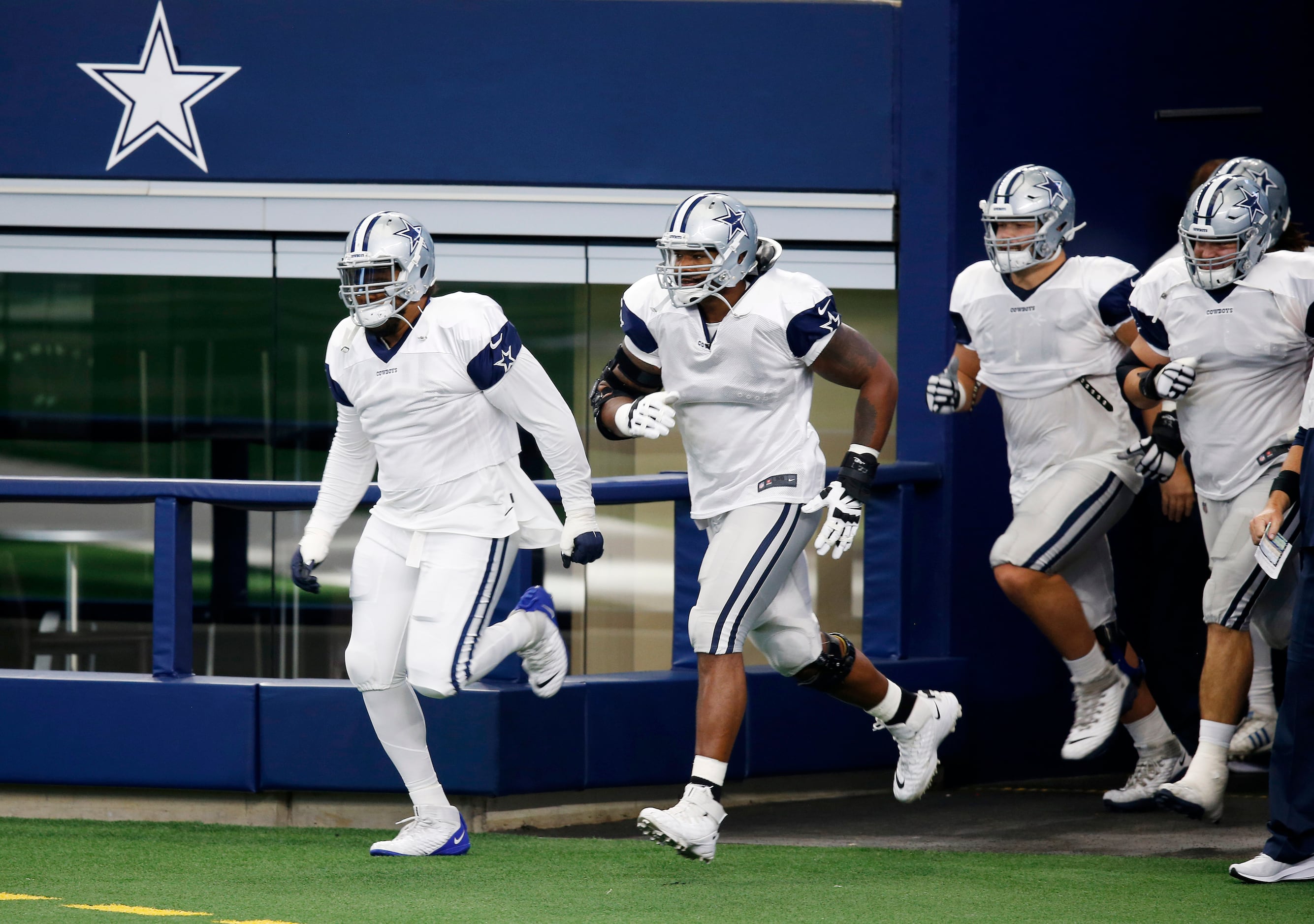 Photos: No names, numbers on jerseys for Cowboys' annual Blue
