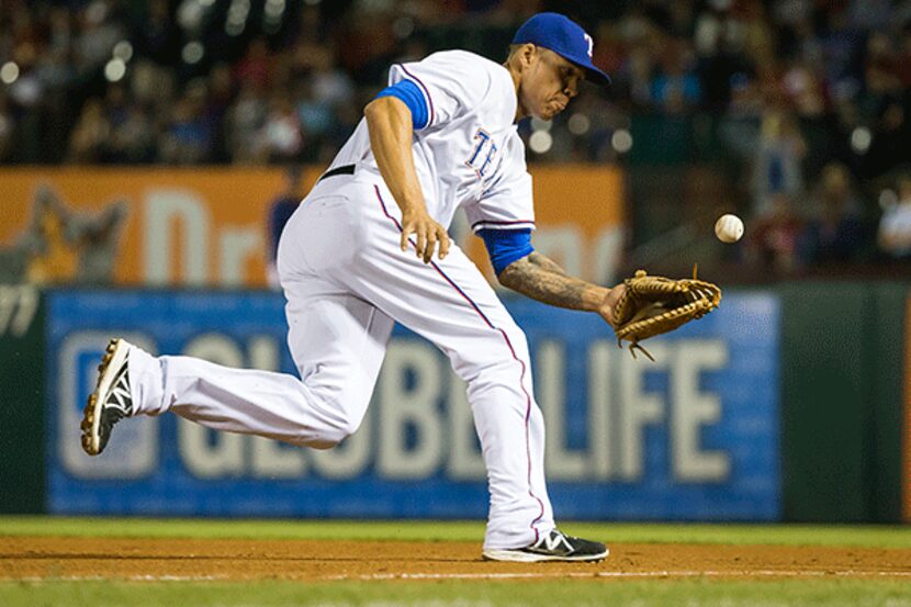 Rangers first baseman Kyle Blanks (Smiley N. Pool/The Dallas Morning News)