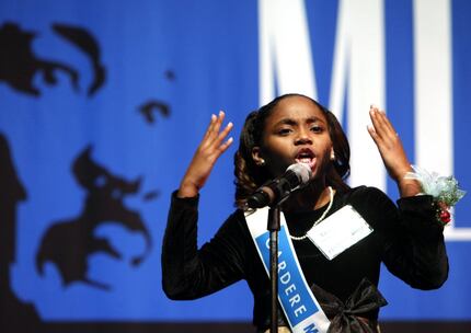 Tamia Gaines won the 2010 Gardere MLK Jr. Oratory Competition at the Majestic Theatre in...