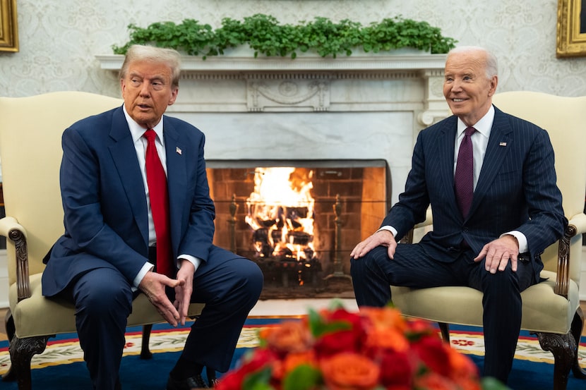 Biden y Trump se reunieron el miércoles 13 de noviembre de 2024.