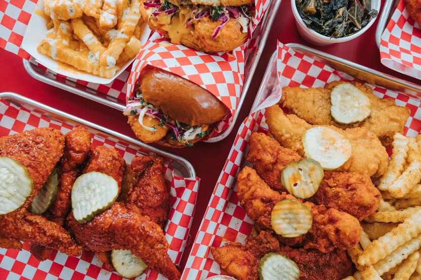 Lucky's Hot Chicken, a Nashville hot chicken restaurant, will open April 12, 2021.