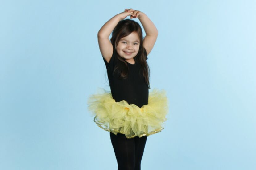 Natalia Cornejo, 5, in the character of a dancer for Parent's Guide to Summer, photographed...