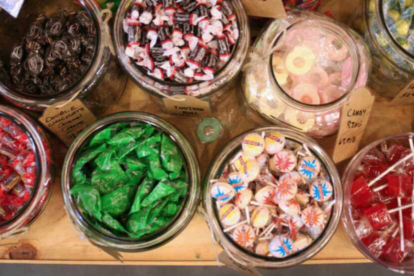Blooms carries between 400 and 500 different kinds of candy and more than 200 kinds of soda,...
