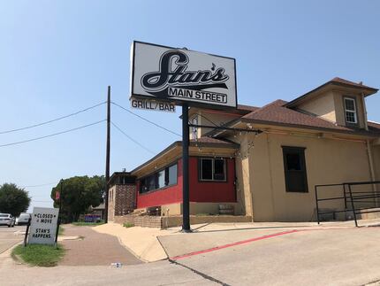 Stan's Main Street in downtown Frisco closed in August 2018. A sign near the street says...