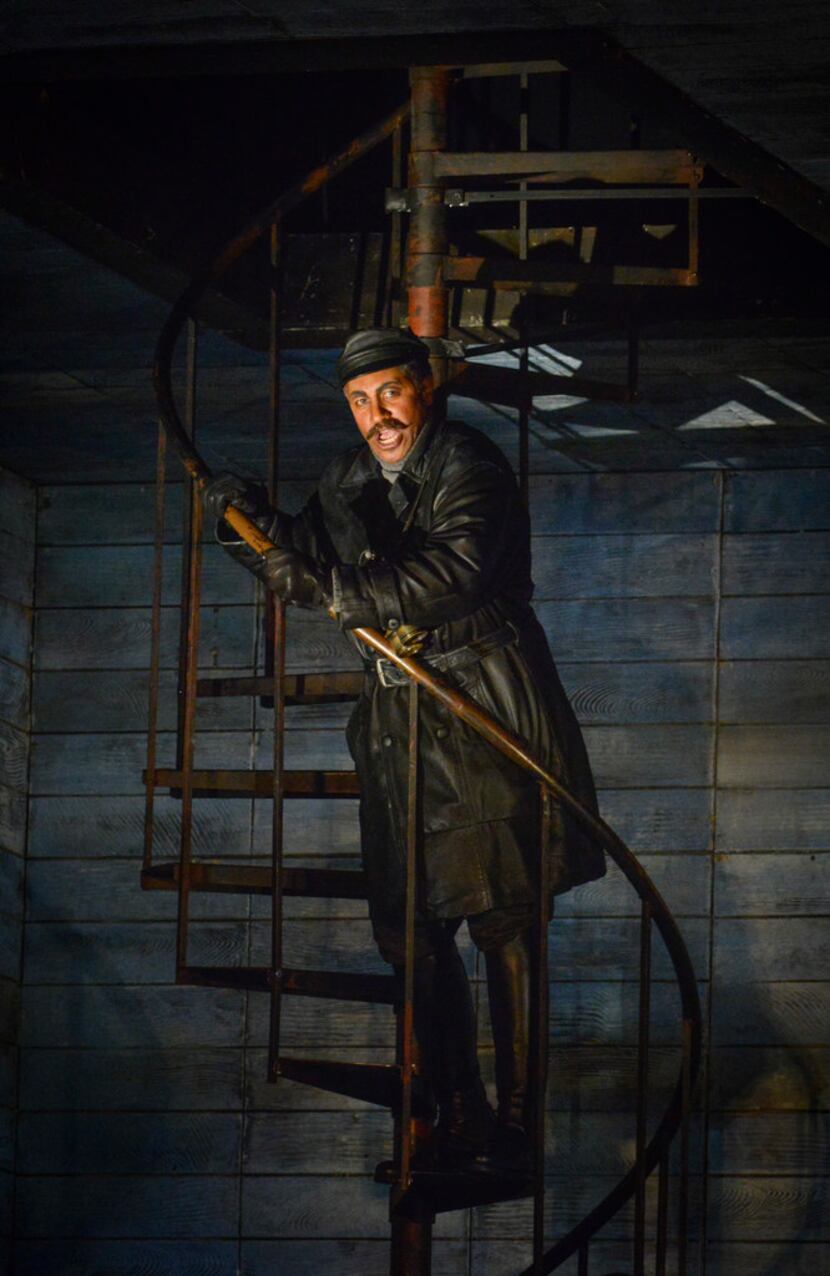 Mark S. Doss as Daland, in dress rehearsal of the Dallas Opera's The Flying Dutchman....