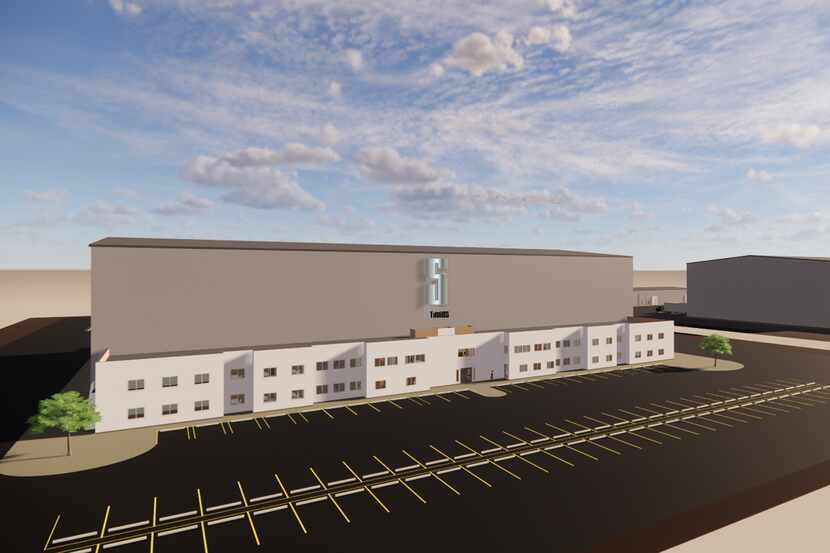 A rendering of the proposed Super Studios production facility in Mansfield.