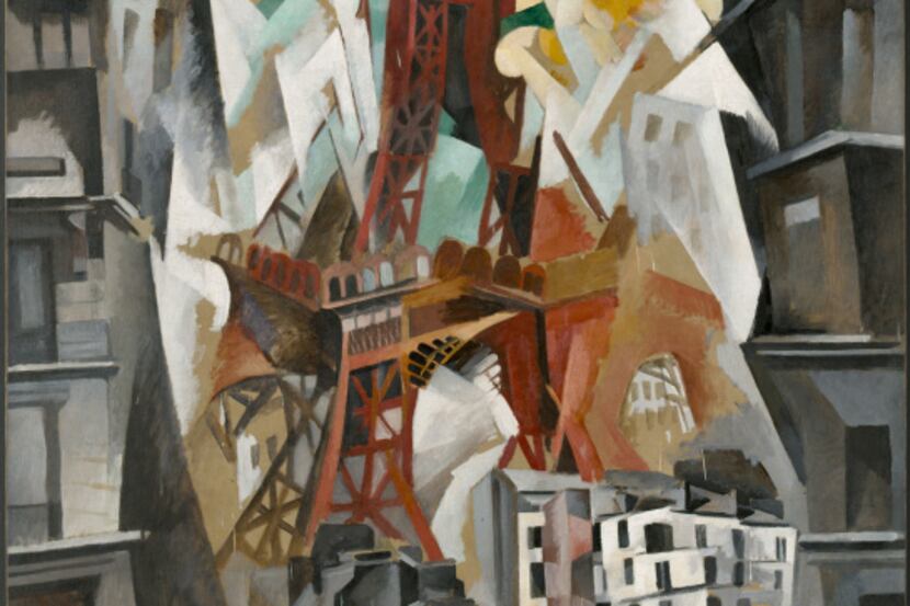 "Champs de Mars: The Red Tower" (1911/23) by Robert Delaunay, oil on canvas