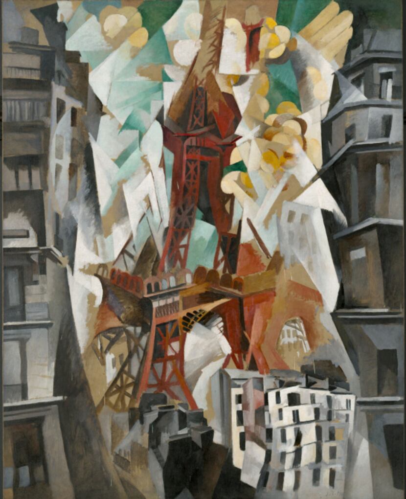 "Champs de Mars: The Red Tower" (1911/23) by Robert Delaunay, oil on canvas