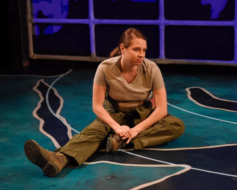 Jenny Ledel performs in the one-woman show, 'Grounded,' for Second Thought Theatre at Bryant...