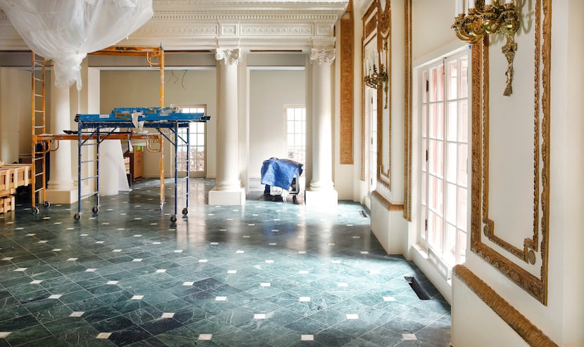 The partially remodeled French Room at the Adolphus  (Tom Fox/The Dallas Morning News)