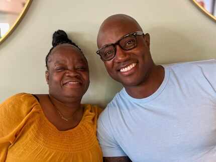 DeMarcus Ware's mother Brenda (left) encouraged him to participate in multiple sports while...