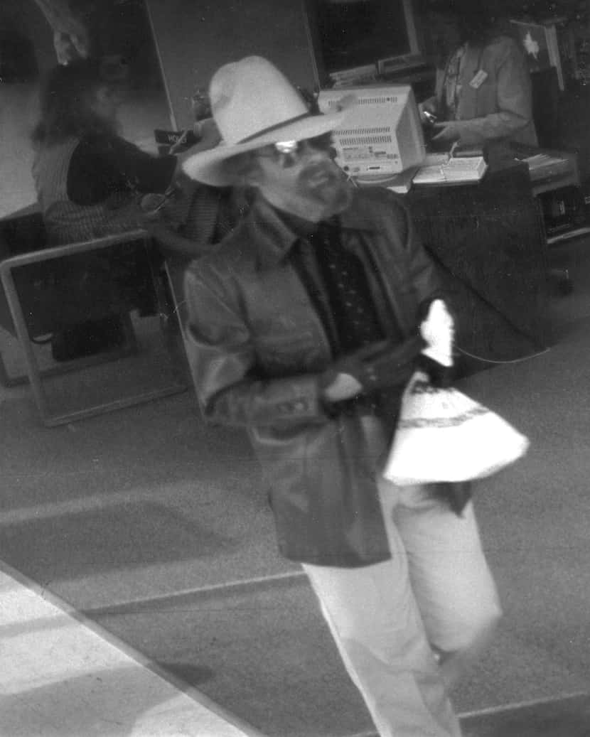 'Cowboy Bob' captured on security footage in 1992.  