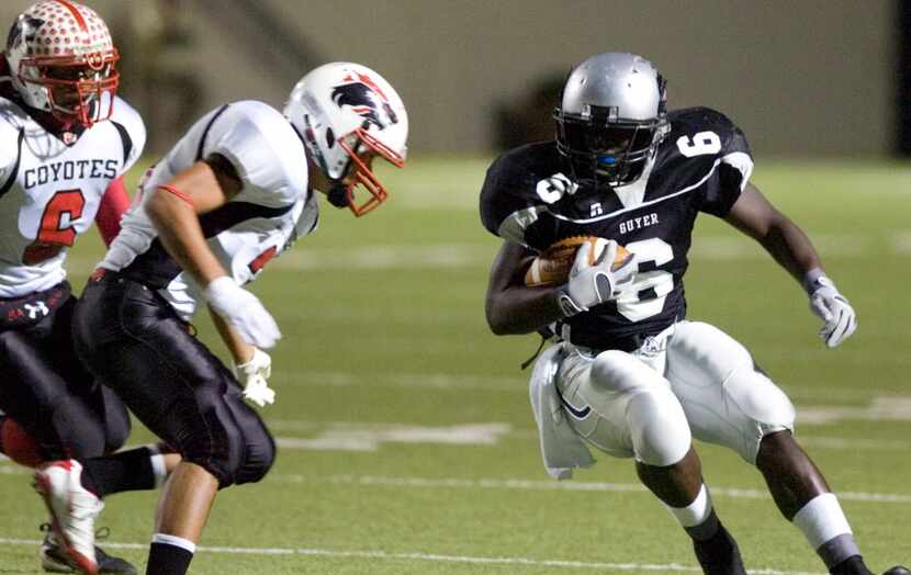 Deandre Wilson (6) is shown during his high school playing days in 2008. 