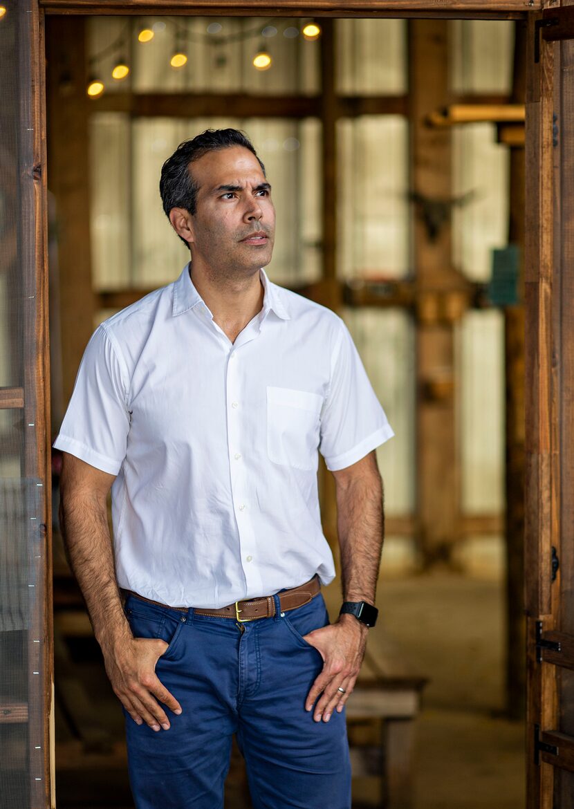 George P. Bush, shown at Valentina's Tex Mex in Austin on Nov. 25, 2019, is nearly halfway...