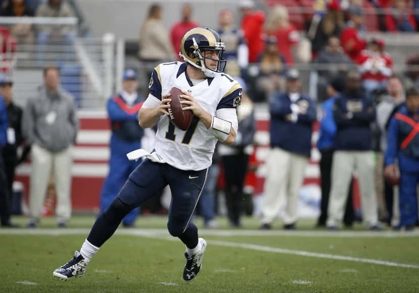 St. Louis Rams quarterback Case Keenum (17) against the San Francisco 49ers during an NFL...