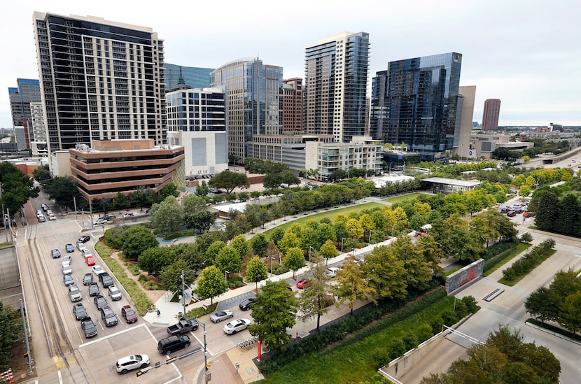 Klyde Warren Park in downtown Dallas, Thursday, Oct. 18, 2018. 