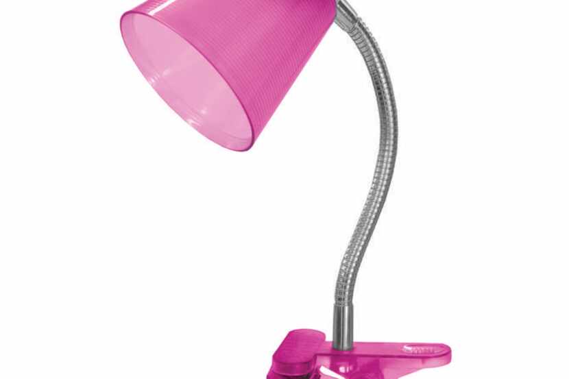 
A versatile clip lamp provides brightness wherever a student studies. The twistable neck...