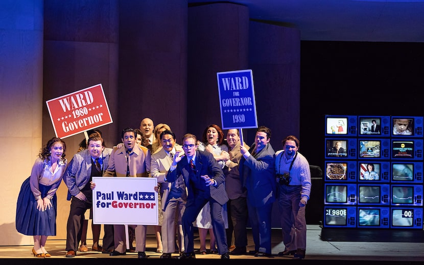 The Santa Fe Opera Ensemble, Center: Brenton Ryan (CM) in Santa Fe Opera's "The Righteous."