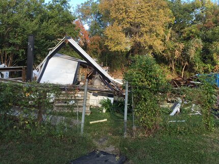 The homeowner is demolishing a home at 223 Slade Street.  