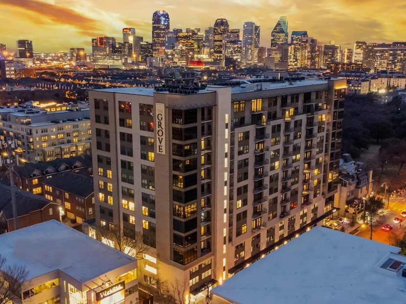 Residences at Oak Grove is a 13-story building located off Lemmon Avenue.