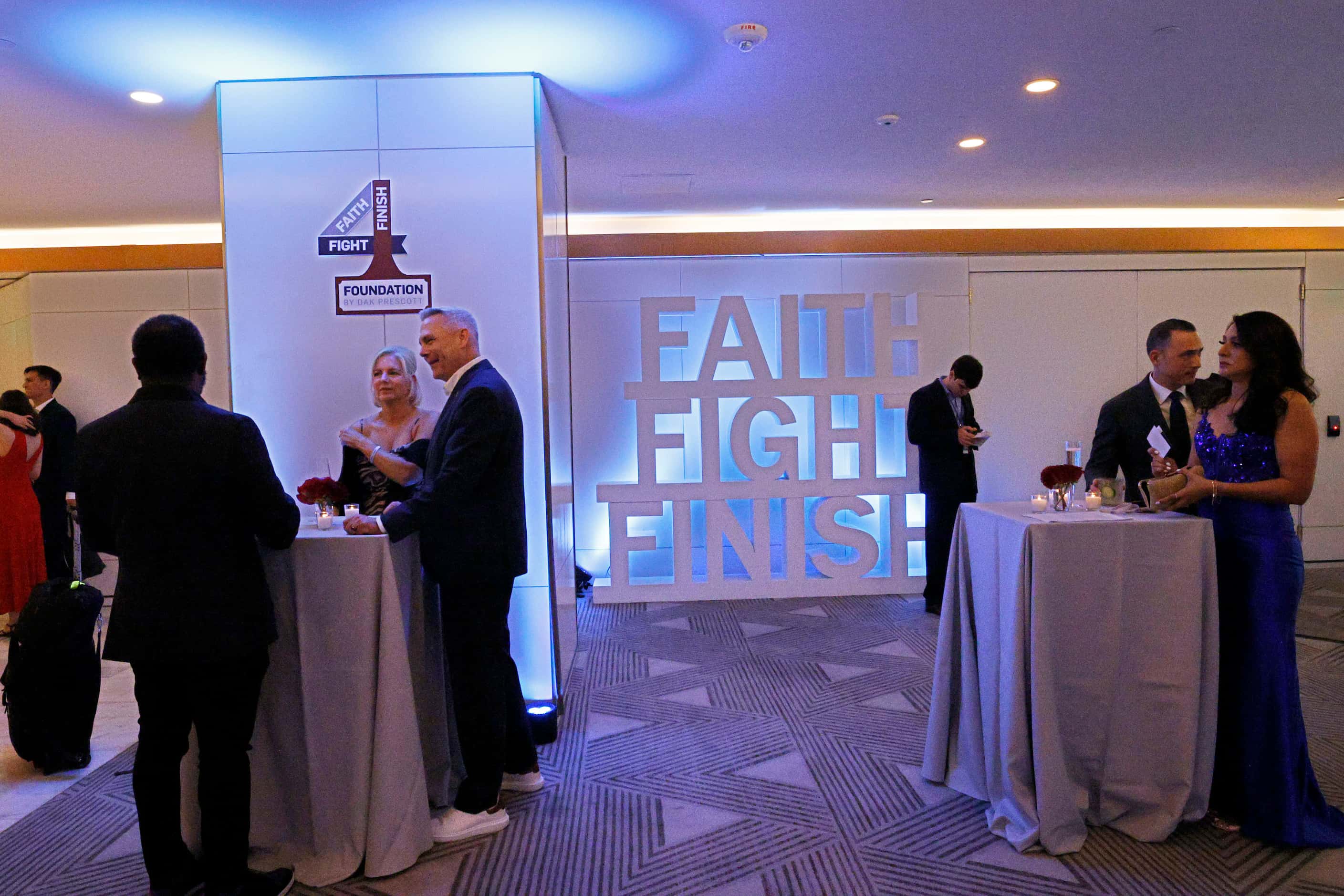 People attend the Faith Fight Finish Foundation Gala at Thompson Hotel Dallas. Friday, May...