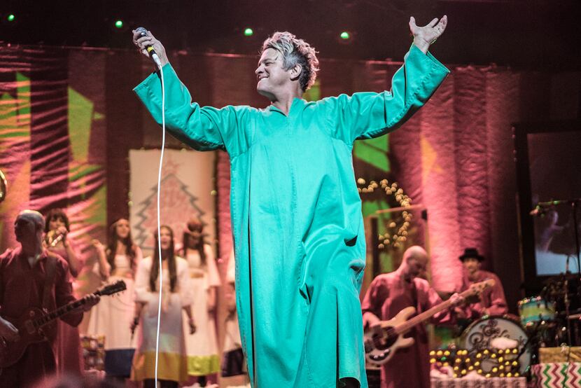 Tim DeLaughter, lead singer of the Polyphonic Spree, performs at the Majestic Theatre as...