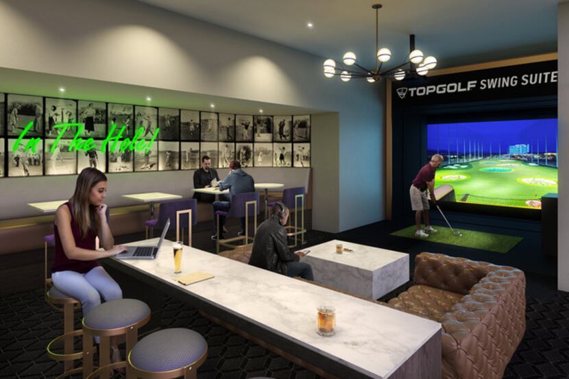 The new Topgolf Swing Suite is planned for the Doubletree hotel on North Central Expressway.
