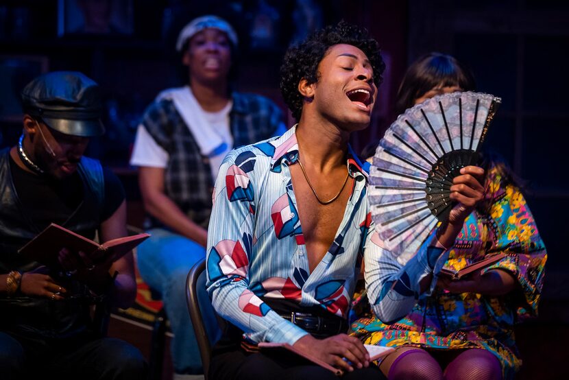 Walter Lee as Willie rehearses for Uptown Players' production of The View UpStairs.