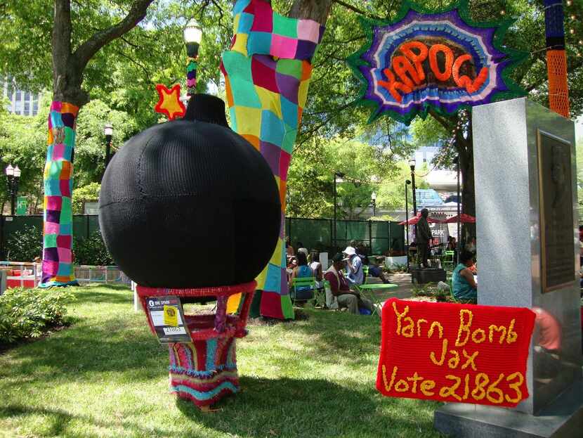 Yarn Bomb Jax,   a group of fiber artists, wants  to expand its activities, which  include...