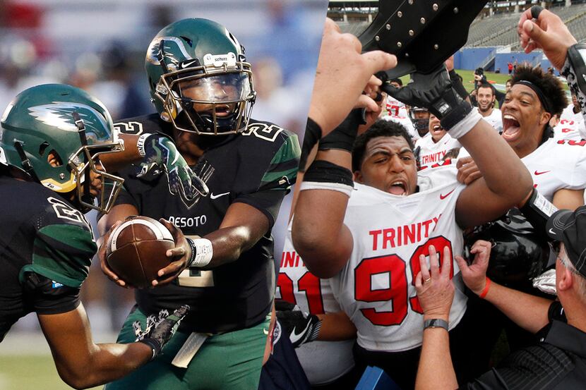 DeSoto [left] and Euless Trinity.