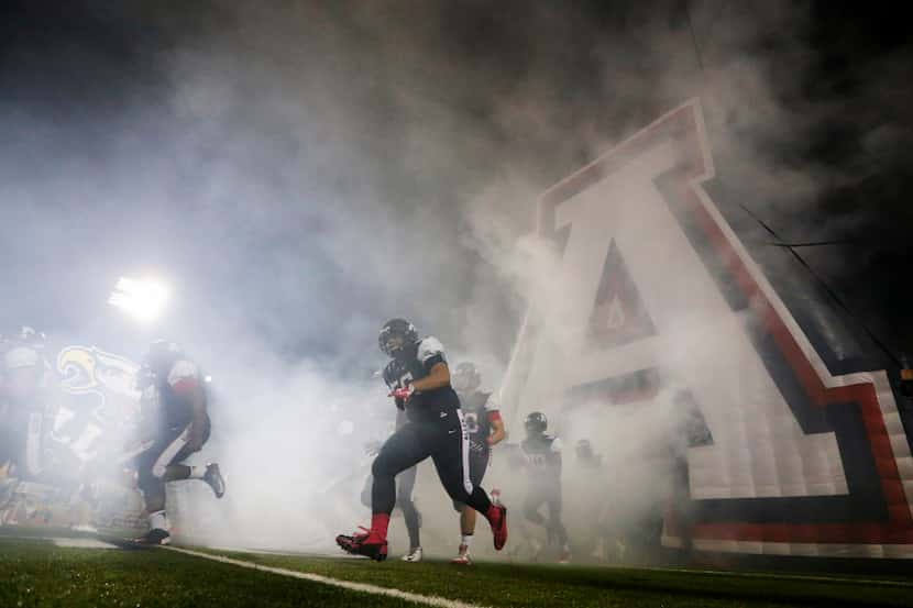 The Allen Eagles won three straight Class 6A, Division I state football championships from...