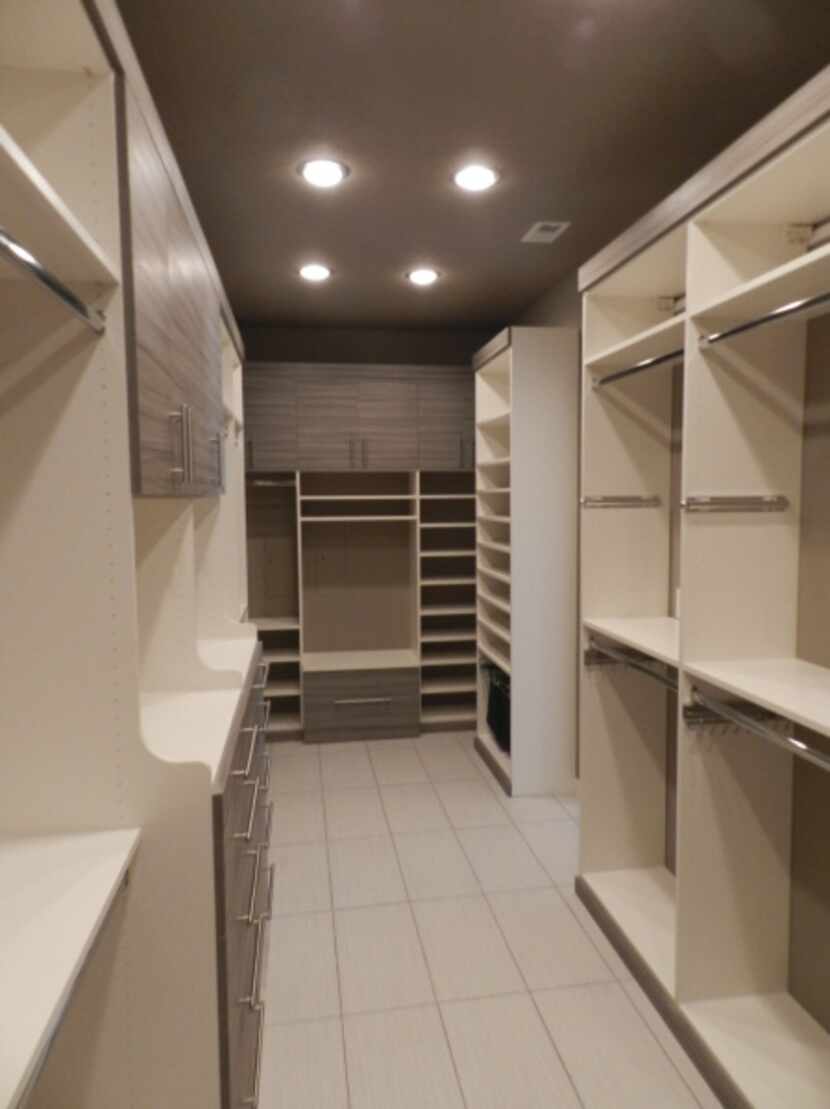 Outdated twin walk-in closets offered only cramped space and limited storage. Johnson...
