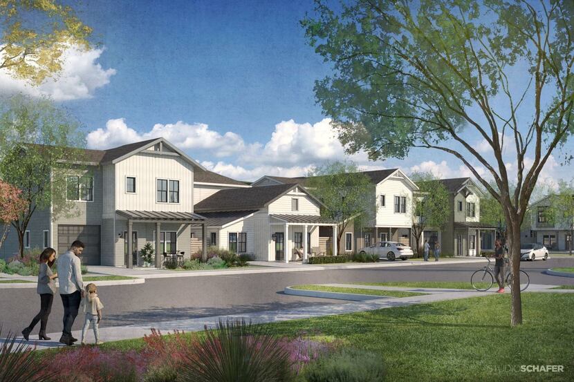 San Antonio developer Embrey is planning Collection at Gruene, a community of duplexes in...