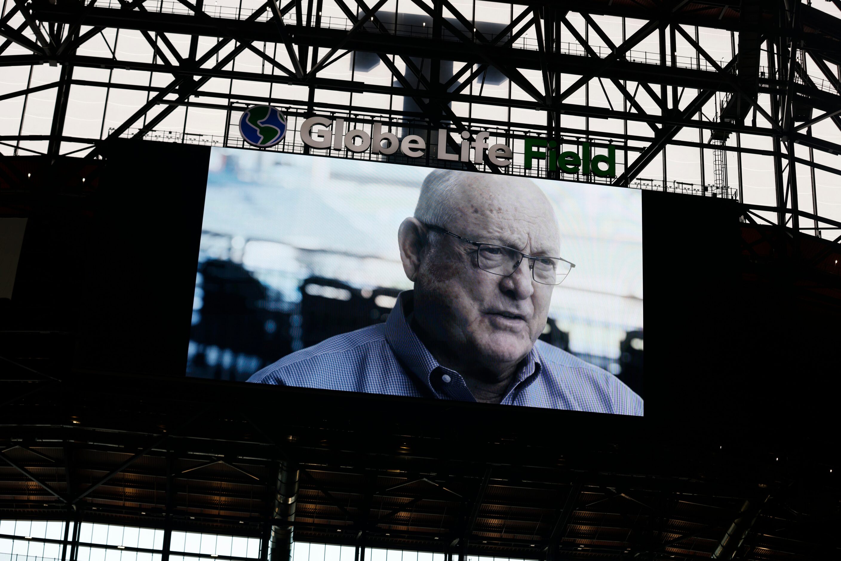 Nolan Ryan speaks during a  screening of the documentary “Facing Nolan” after the...