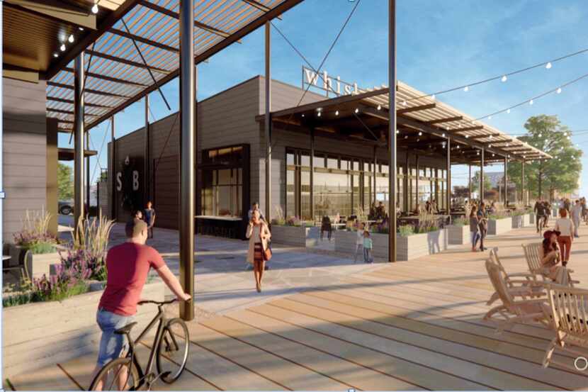 The Baywalk restaurant complex will be constructed on Lake Ray Hubbard on Interstate 30.
