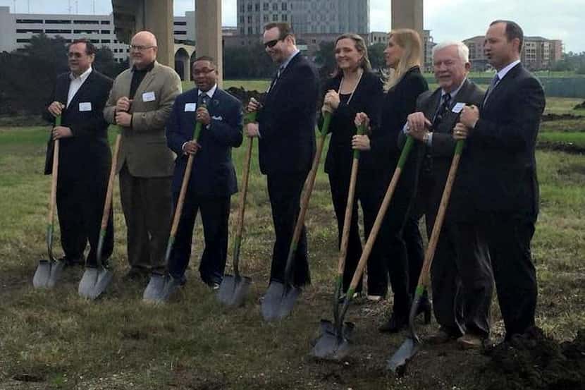 
Officials break ground for Gables Water Street in Las Colinas.
