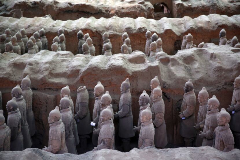 The Terracotta Army is a major tourist site in Xi'an, China. Minibuses and tours leave...