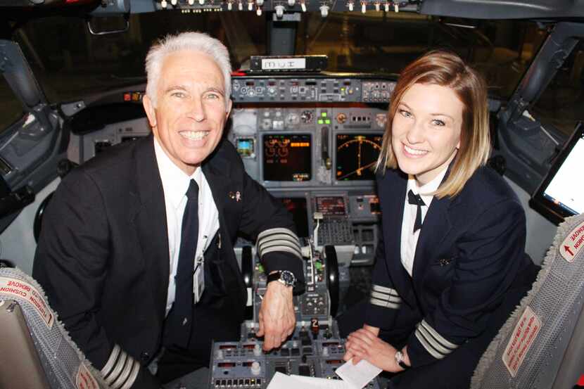  Scott Byrne, an American Airlines captain, paired up with daughter and first officer Jen as...