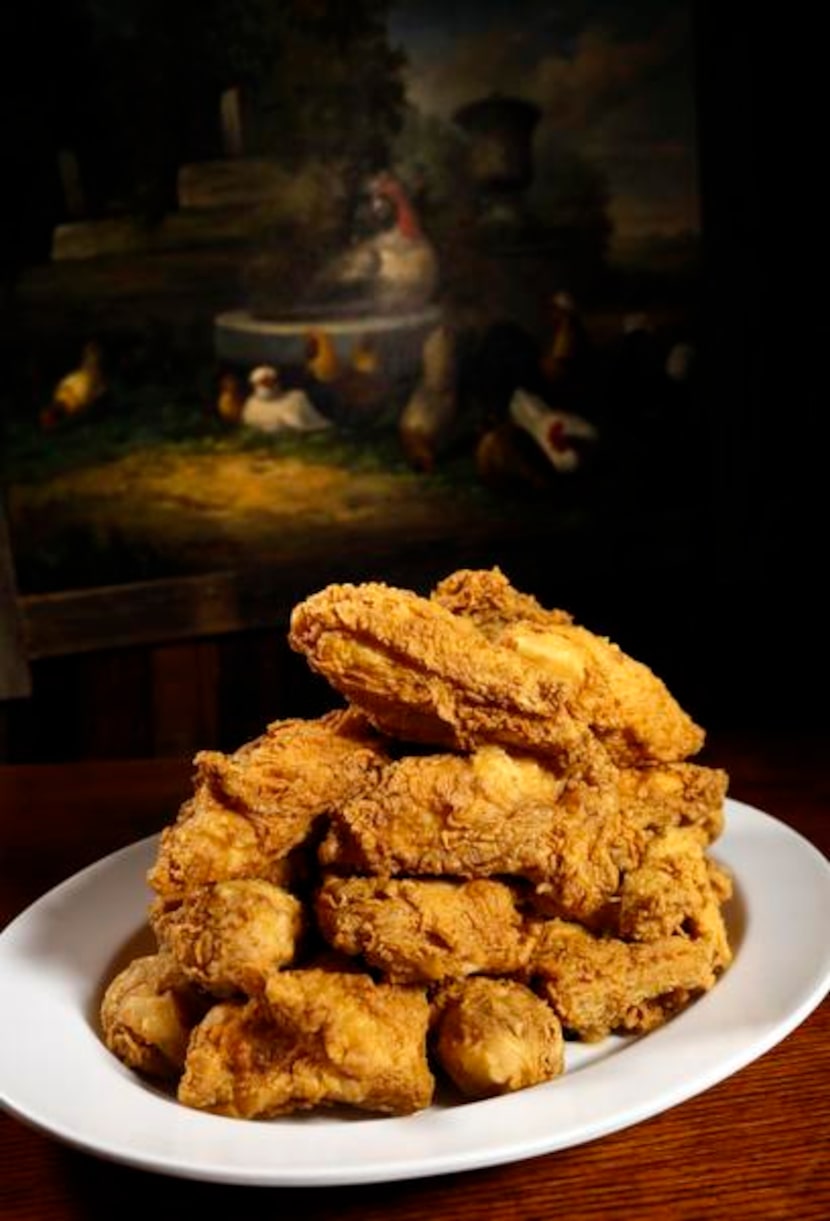 
Fried chicken is one of many items on the menu that is served family-style at Babe's...