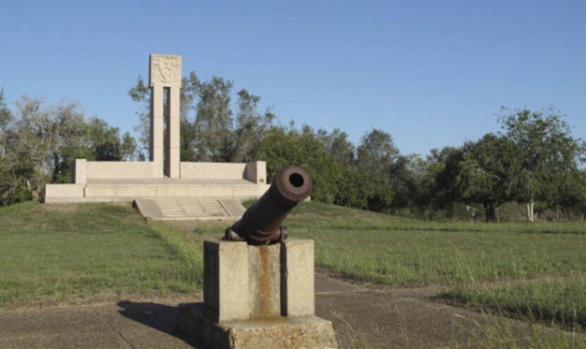 The Fannin Memorial Monument, marks the burial site of Col. James R. Fannin and his troops...